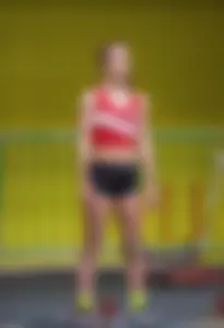 Canadian girls at an Alberta track and field tournament