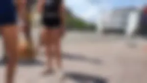 Candid Girls in Shorts Street Photos