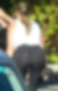 Incredible Blonde Working Out, full sun