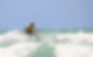 Candid surfers in bikinis