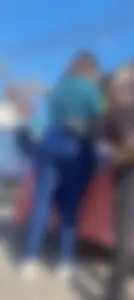 Massive Big ass latina in blue spandex [oc]