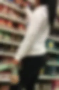 Brunette with amazing ass in leggings shopping at Target