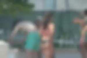More sexy girls in bikinis and thongs at Deerfield Beach in Florida