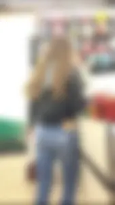 Tight jeans and shorts at the pharmacy