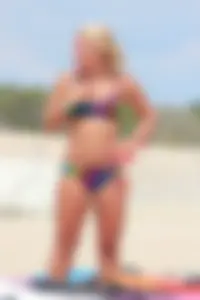 Lifeguard tournament girls on the beach