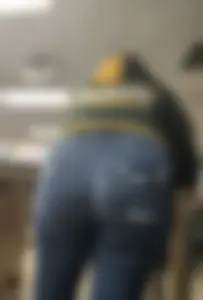 Former classmate in really tight jeans