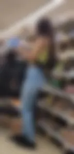 Curly hair teen in jeans