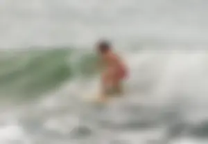 Candid surfers in bikinis