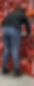 Girl fills her jeans at HD