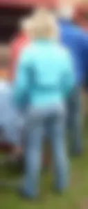 Stocky blonde milf with a nice firm ass in tight blue jeans creepshot