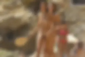 Nude beach and topless girls