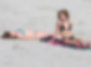 Skinny and sexy teen on the beach
