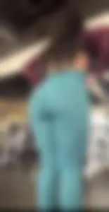 Light Blue Yoga Pants At The Gym (not OC)