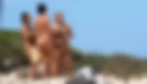 Nude beach and topless girls