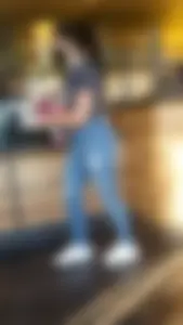 Latin teen in tight jeans