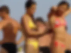 Sexy beach and bikini girls