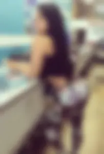 Girl in a top and colorful tights hot ass creepshot