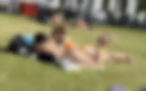 More grass girls in bikinis