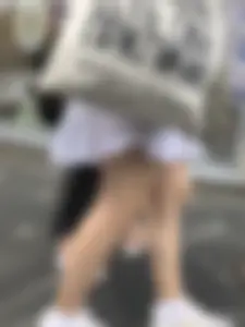 Teen Girl in a White Dress With Her Pantyline Seen Through - Legs And Feet Street Closeups