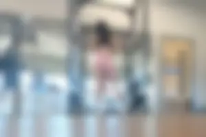 Tall gym brunette in tight pink shorts, part 2