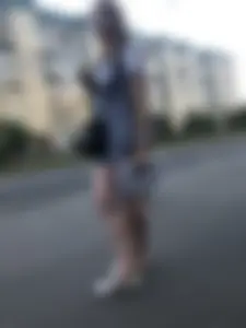 Candid Girl in Shorts - Nice Legs Creepshots on the Bus Stop And Inside the Bus