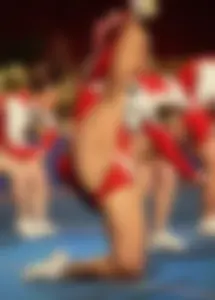 Candid cheerleaders