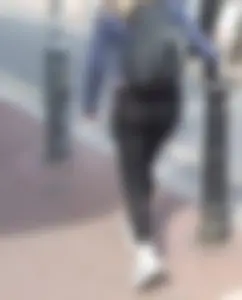 Girl in Semi-Transparent Tights VPL Street Creepshot