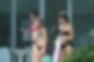 More sexy girls in bikinis and thongs at Deerfield Beach in Florida