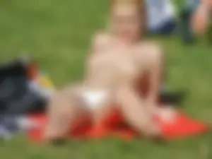 Nude beach and topless girls