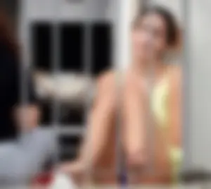 Neighbor student upskirted showing her panties and in bikinis