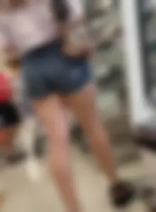 Milf s in jean shorts
