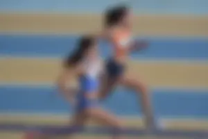 Candid track and field girls