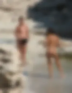 Nude beach and topless girls
