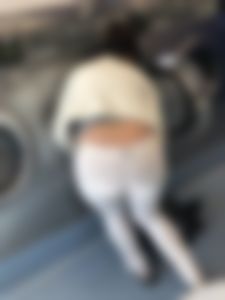 Whale tail at the laundromat