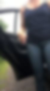 Hot late 40s striped yoga pants ass walking close up pt 3