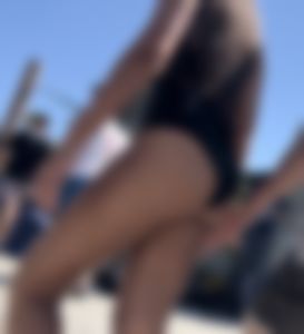 Latina with BF + Blonde in thong