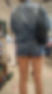 SHORT JEANS SHORTS / Teen with a hot Ass and great Legs