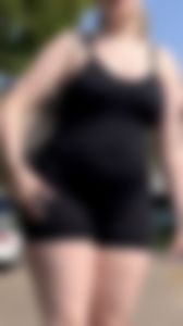 Thick ass in black bodysuit