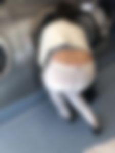 Whale tail at the laundromat