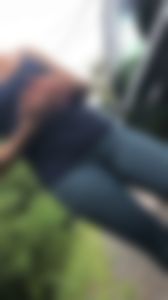 Hot late 40s striped yoga pants ass walking close up pt 3