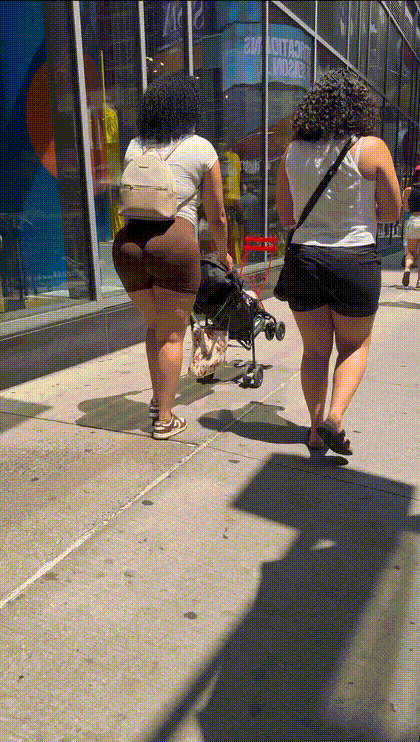Dominican FAT ASS in brown could NOT resist