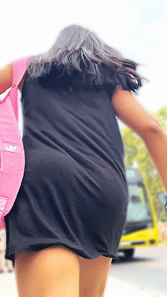 Bouncing ass on black dress (OC)