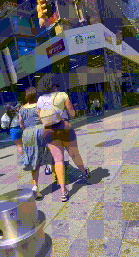Dominican FAT ASS in brown could NOT resist