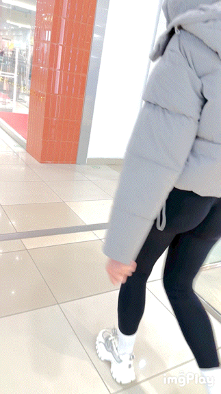 (OC) GIFs VIDEO Face Sexy Round Bubble Butt Jiggly Ass Leggings