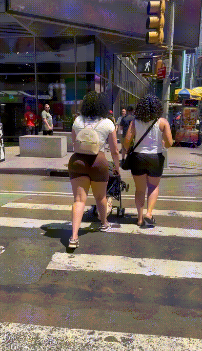 Dominican FAT ASS in brown could NOT resist