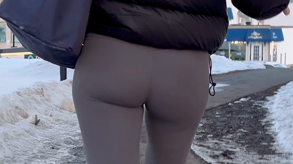 Pt.2 Redhead college girl with a round and jiggly booty