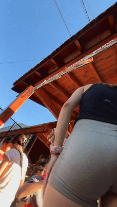 Fit ass capped with a majestic gap