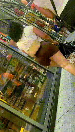 Dominican FAT ASS in brown could NOT resist
