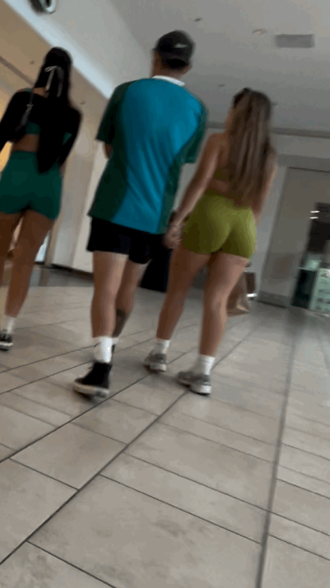 PERFECT big thicc ass in spandex shorts