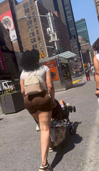 Dominican FAT ASS in brown could NOT resist